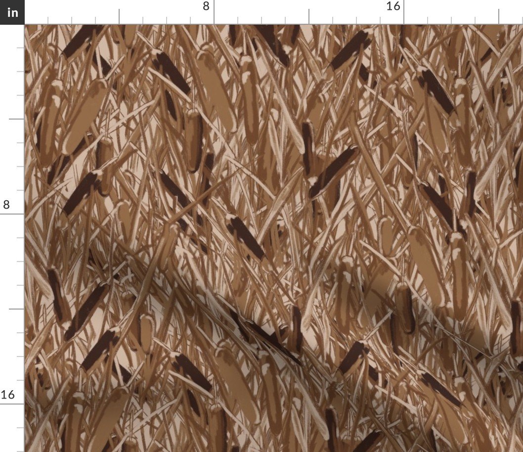Catkins Earth Tone Throw Pillow Fabric Catkins Earth Tone Throw Pillow Fabric