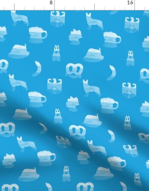 Cheers Oktoberfest Bavarian October Beer Festival Motifs Fabric