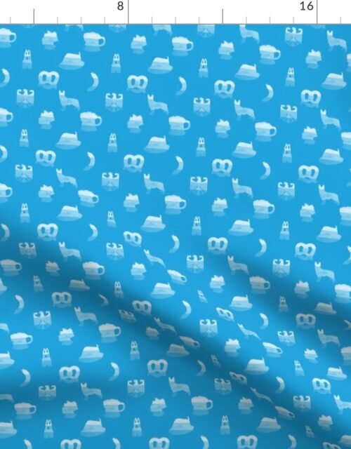 Cheers Small Oktoberfest Bavarian October Beer Festival Motifs Fabric