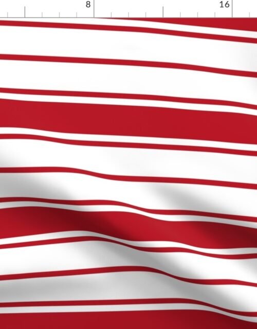 Cherry Orchard Red and White Horizontal French Stripe-orchard-red-and-white-vertical-french-stripe Fabric