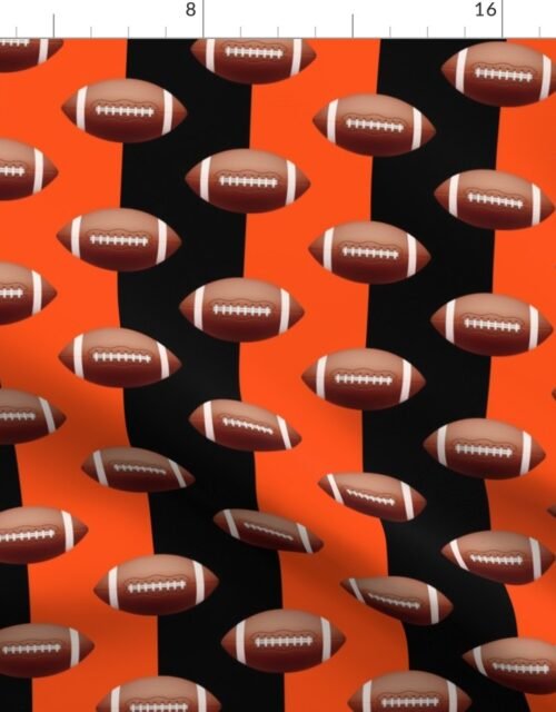 Cincinatti's Famed Football Team Colors of Black and Orange Fabric