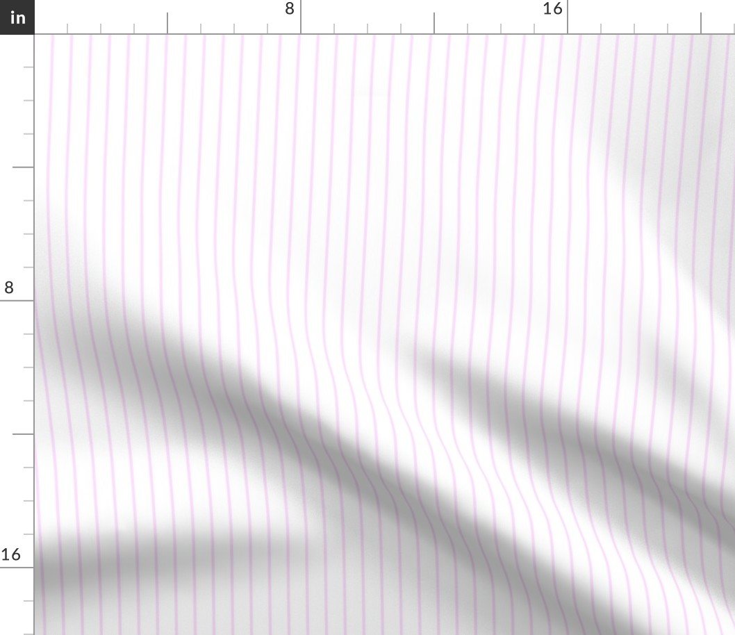 Classic 1/2 Inch Pale Pink Cotton Candy Pinstripe on a White Background Fabric Classic 1/2 Inch Pale Pink Cotton Candy Pinstripe on a White Background Fabric