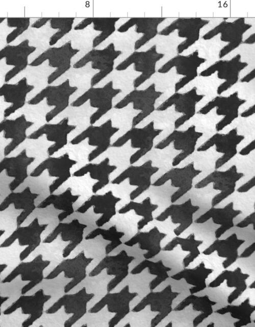Classic Black and White Houndstooth Approx. Check 2 inch Fabric