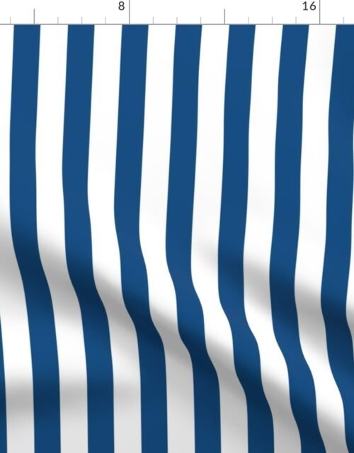 Classic Blue and White Vertical Cabana Tent 1" Stripes Fabric