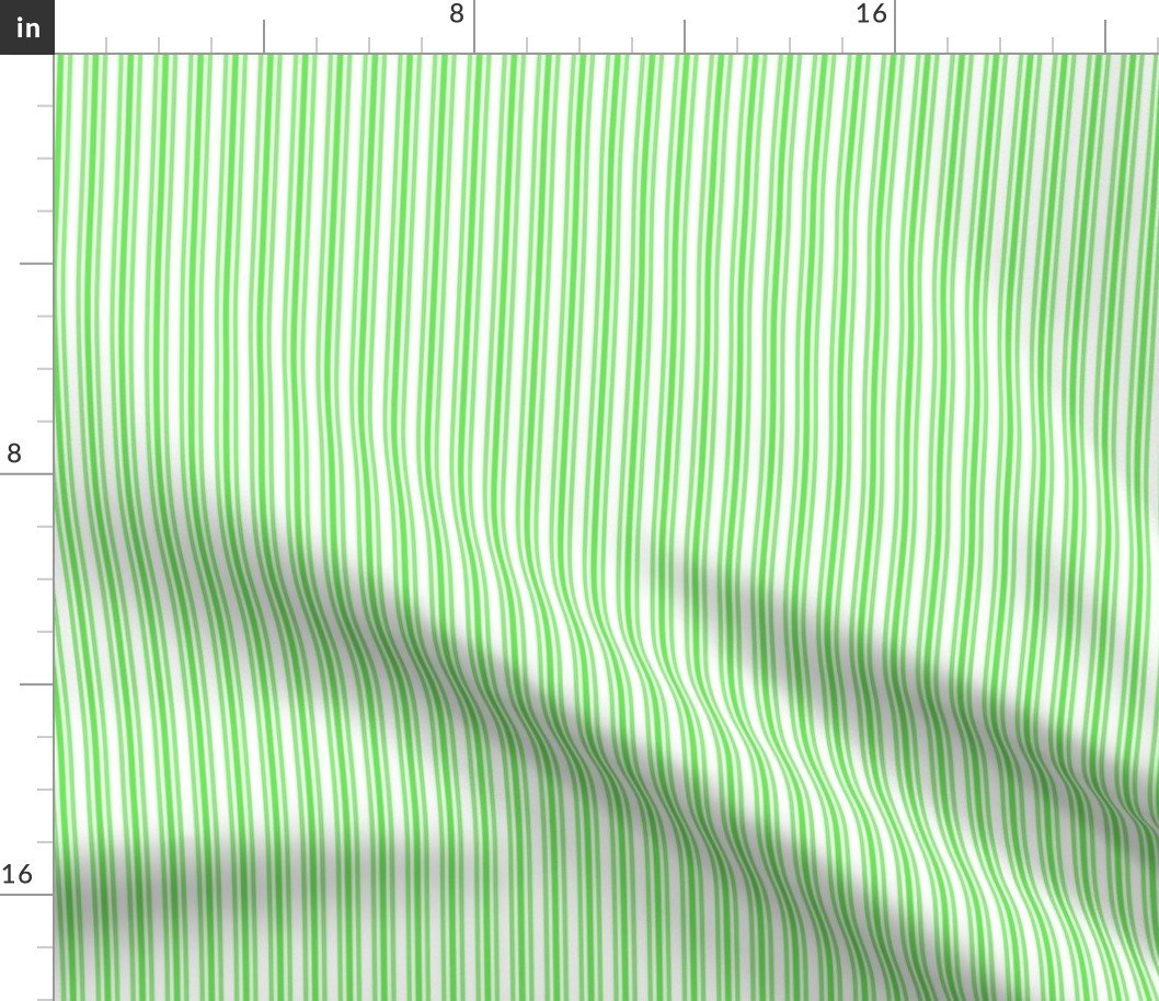 Classic Small Lime Margarita Green French Mattress Ticking Double Stripes Fabric Classic Small Lime Margarita Green French Mattress Ticking Double Stripes Fabric