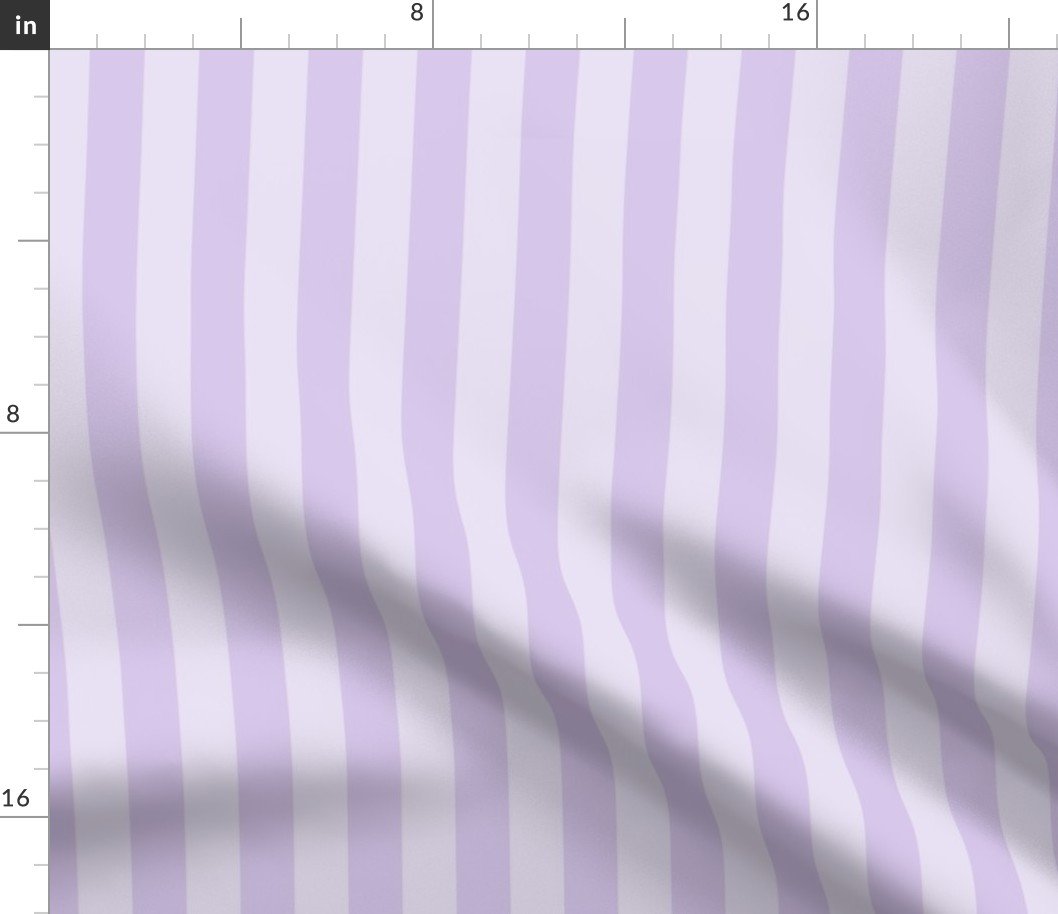 Color of the Year 2023 Digital Lavender and Tonal Lavender 1 Inch Cabana Stripes Fabric
