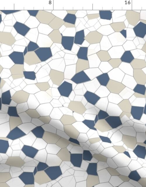 Crackled Glaze in Bluestone, Eggshell and Morel Pottery Glazes Fabric