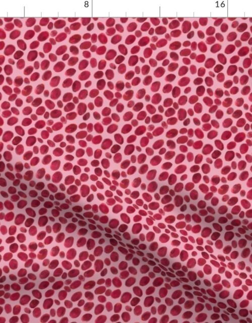 Cranberries on Pink Fabric