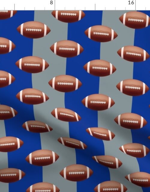 Dallas's Famed Football Team Colors of Blue and Silver Fabric