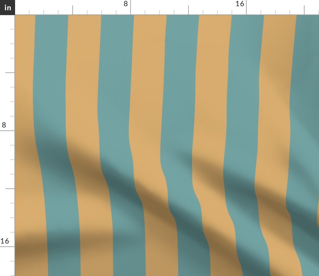 Delaware State Colonial Blue and Buff Vertical Stripes Fabric Delaware State Colonial Blue and Buff Vertical Stripes Fabric