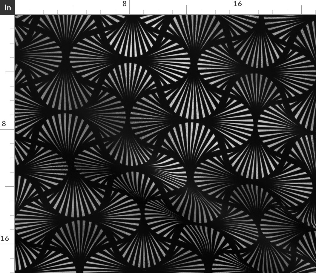 Diamond Chevrons in Black and Silver Vintage Faux Foil Art Deco Vintage Foil Pattern Fabric Diamond Chevrons in Black and Silver Vintage Faux Foil Art Deco Vintage Foil Pattern Fabric