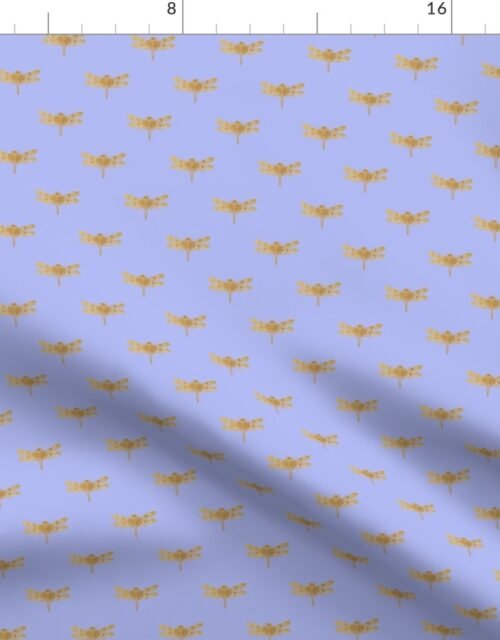 Dragonflies on Scottish Thistle Purple Fabric