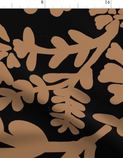 Earth on Night Jumbo Botanical Fabric