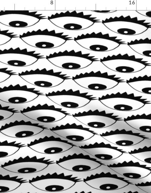 Evil Eyes in Black Fabric