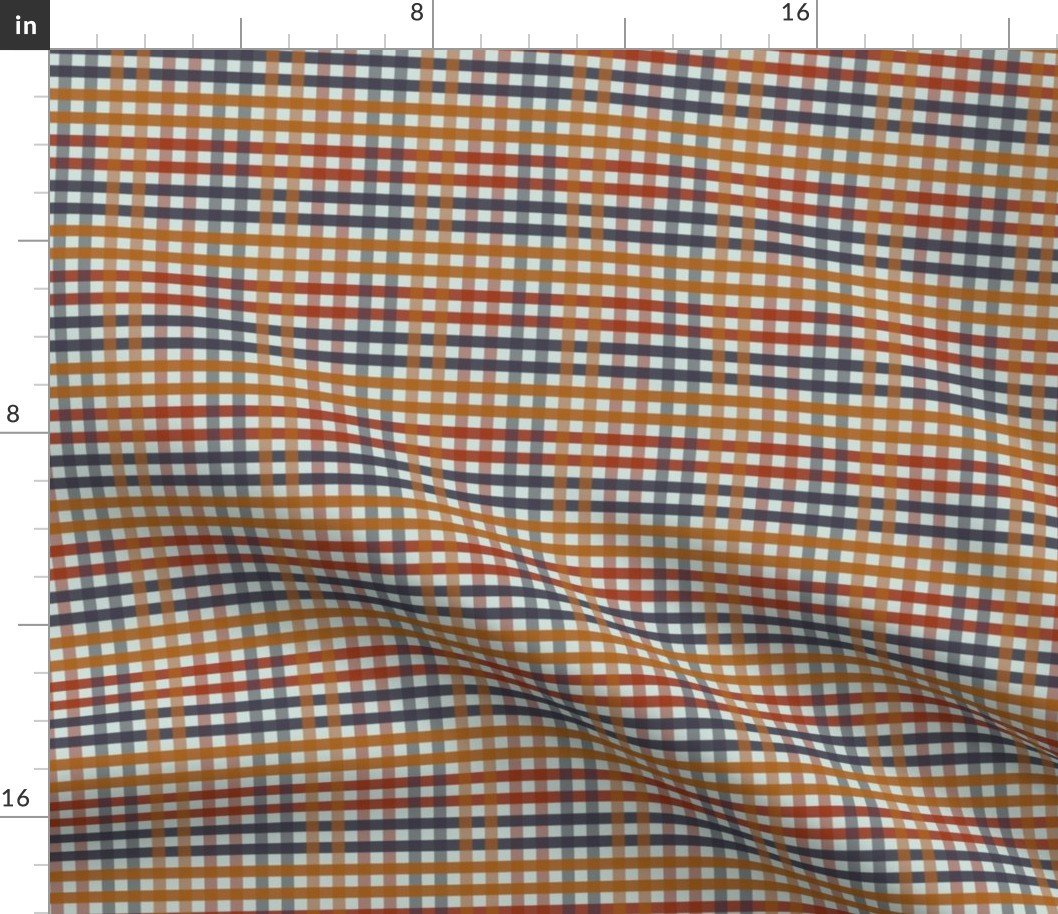 Fall Harvest Gingham Plaid Fabric Fall Harvest Gingham Plaid Fabric