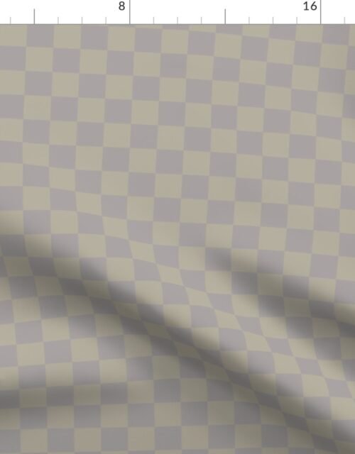 Fawn and Beige  Checkerboard Fabric
