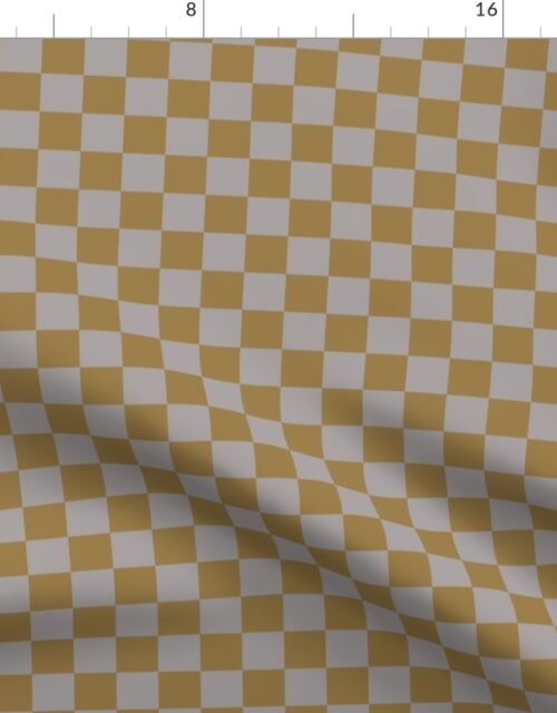 Fawn and Tan Checkerboard Fabric