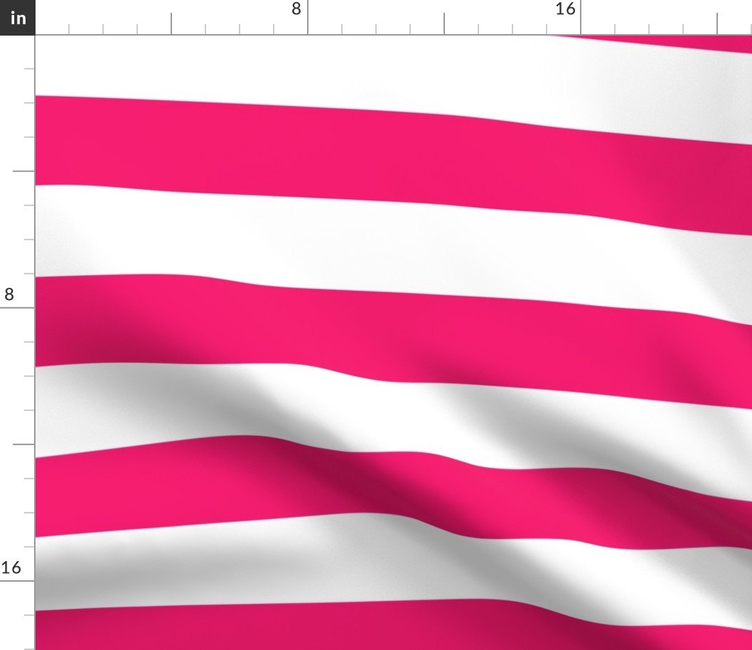 Florida Flamingo Pink Horizontal Tent Stripes Florida Colors of the Sunshine State Fabric Florida Flamingo Pink Horizontal Tent Stripes Florida Colors of the Sunshine State Fabric
