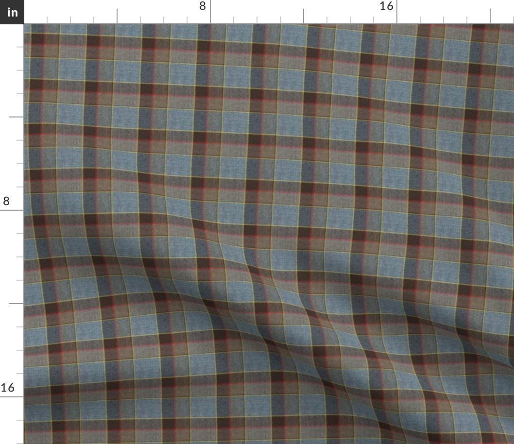 Fraser Weathered Wool Scottish Tartan Fabric Fraser Weathered Wool Scottish Tartan Fabric