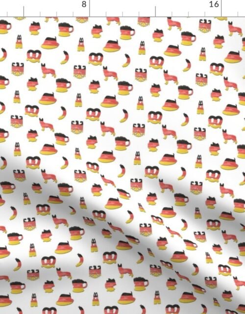 German Flag Colors for Oktoberfest  October Beer Festival Motifs Fabric