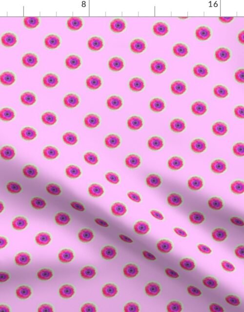 Green Tie-Dye on Lilac Fabric