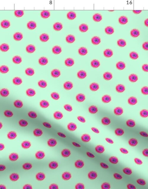 Green Tie-Dye on Mint Fabric