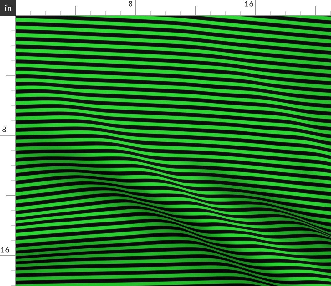 Halloween Holiday 1/4 inch Black and Monster Green Witch Stripes Fabric Halloween Holiday 1/4 inch Black and Monster Green Witch Stripes Fabric