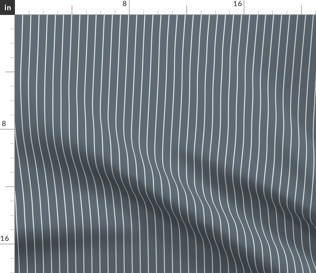 Ice Blue and White Half Inch French Provincial Winter Pin Stripes Fabric Ice Blue and White Half Inch French Provincial Winter Pin Stripes Fabric