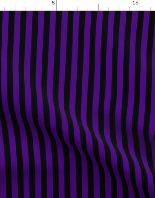 Indigo and Black Stripe  1/2 inch Fabric
