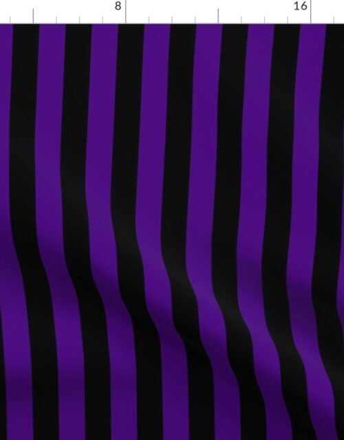 Indigo and Black Stripe  1 inch Fabric
