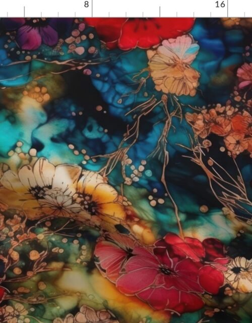 Japanese Alcohol Ink Fabric