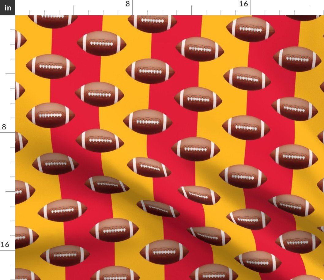 Kansas City’s Famed Football Team Colors of Red and Gold Fabric Kansas City's Famed Football Team Colors of Red and Gold Fabric