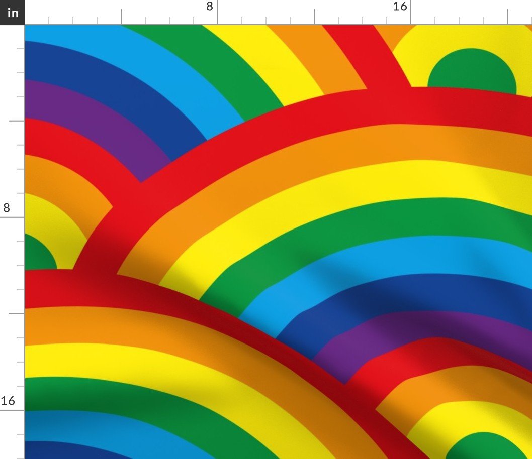 Kids Room Decor Bright Color Endless Rainbows Fabric Kids Room Decor Bright Color Endless Rainbows Fabric