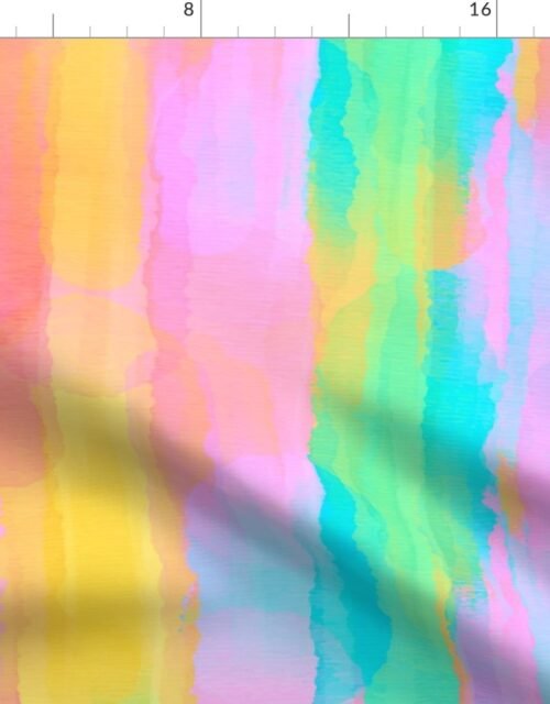 Large Pastel Water Color Splashes Fabric