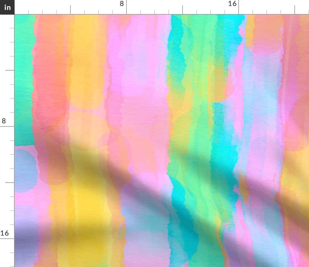 Large Pastel Water Color Splashes Fabric Large Pastel Water Color Splashes Fabric