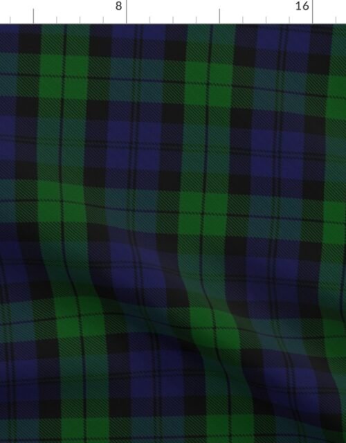 Larger Military  Blackwatch Scottish Tartan Plaid Fabric