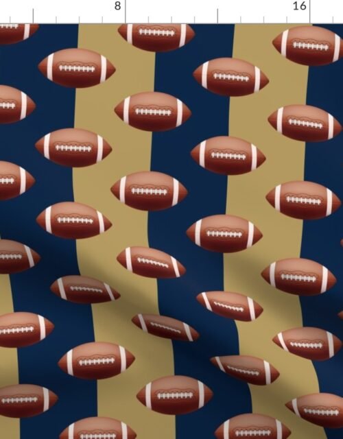Los Angeles' Famed Football Team Colors of Blue and Gold Fabric