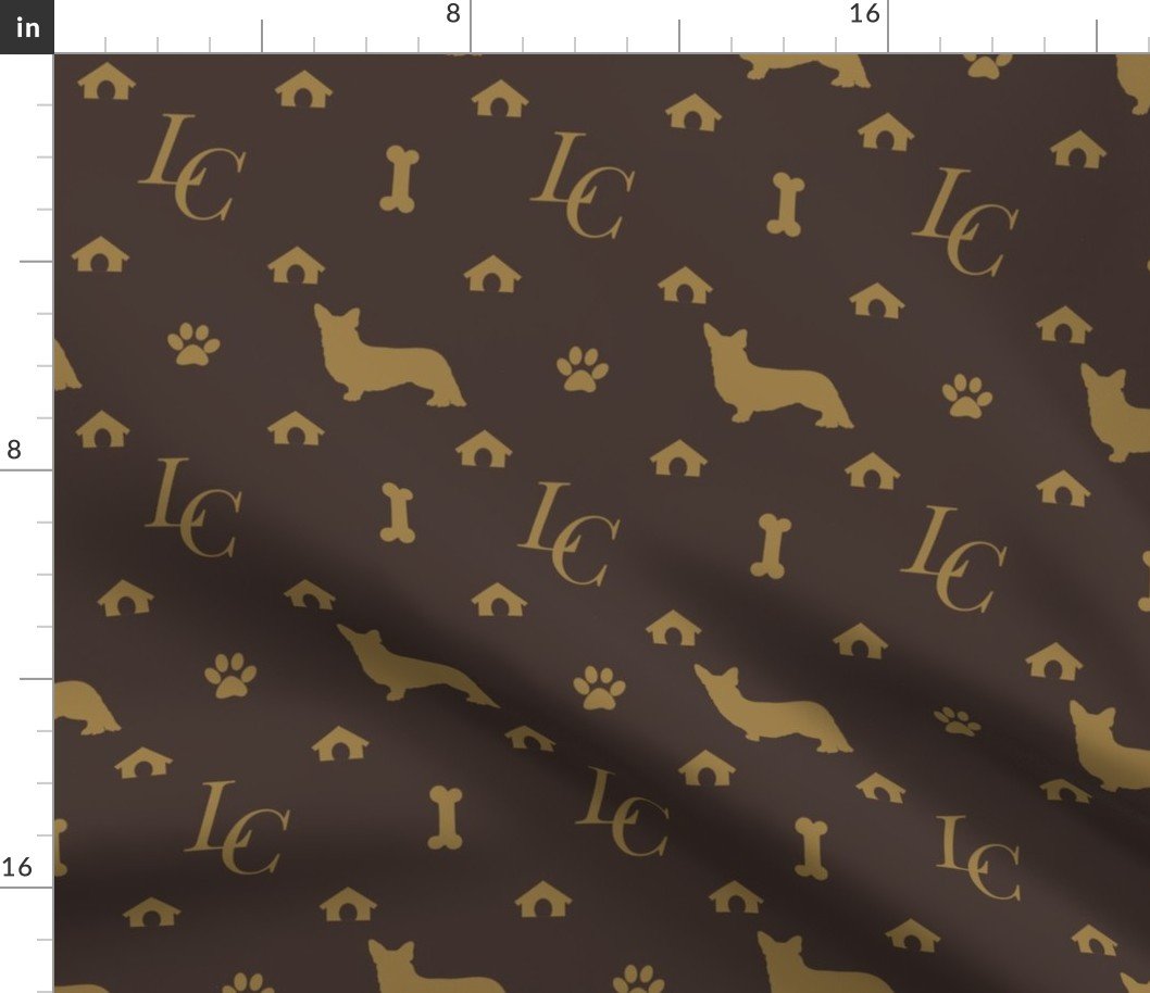Louis Cardigan Corgi Luxury Doggy Days Fashion Fabric Louis Cardigan Corgi Luxury Doggy Days Fashion Fabric