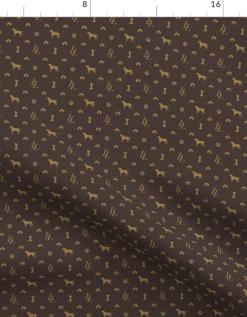 Louis Lab Mini Luxury Doggy Days Fabric