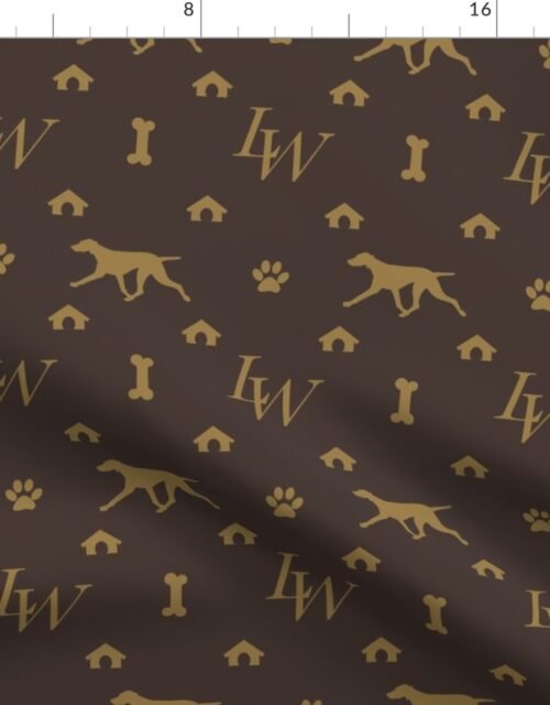 Louis Weimaraner with Tail Luxury Dog Attire Fabric