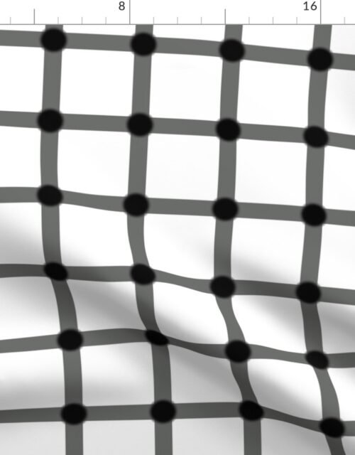 Magic White Dot Optical Illusion Fabric