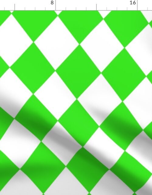Margarita Lime Modern Diamond Pattern Fabric