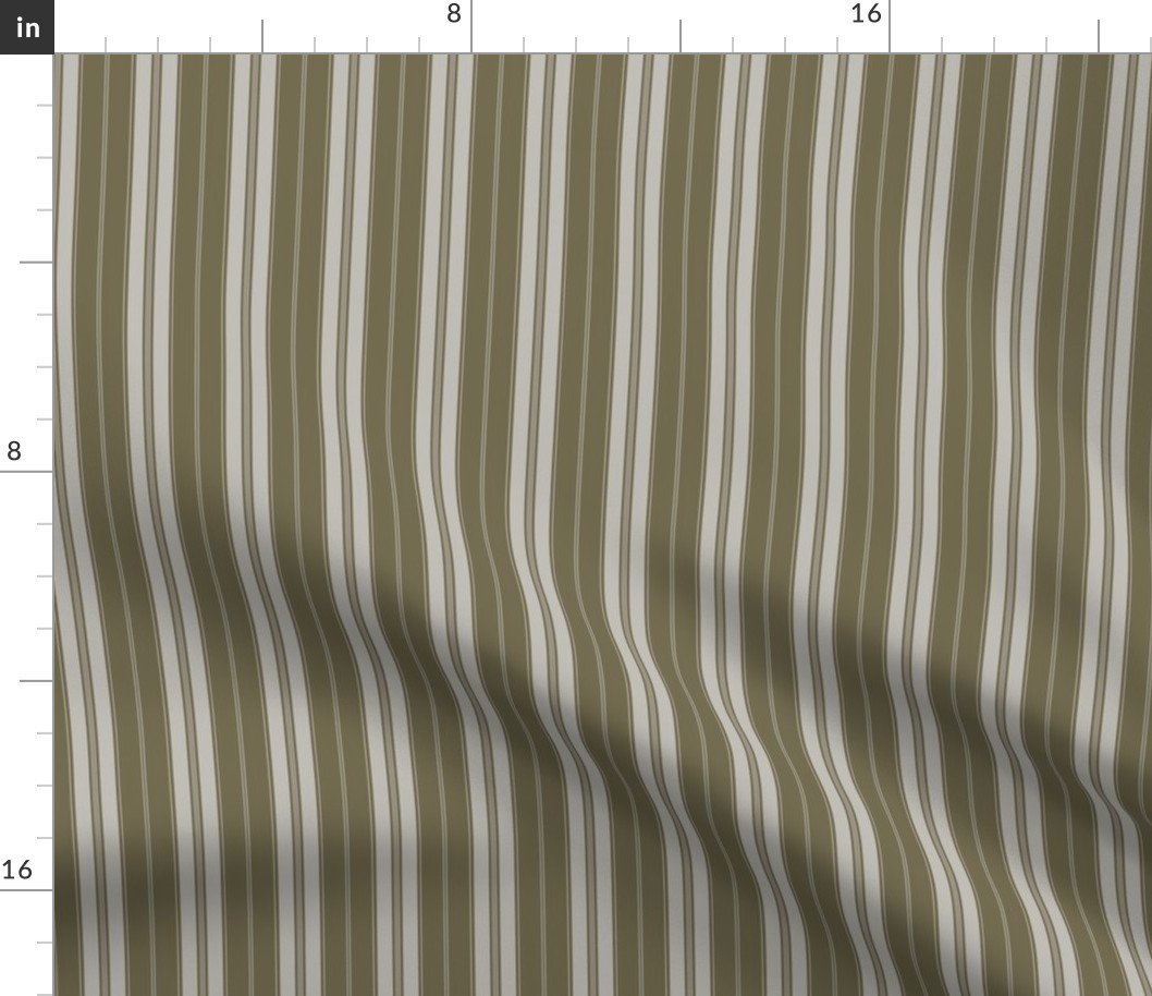 Martini Olive and Green Autumn Winter 2022 2023 Color Trend Mattress Ticking Fabric