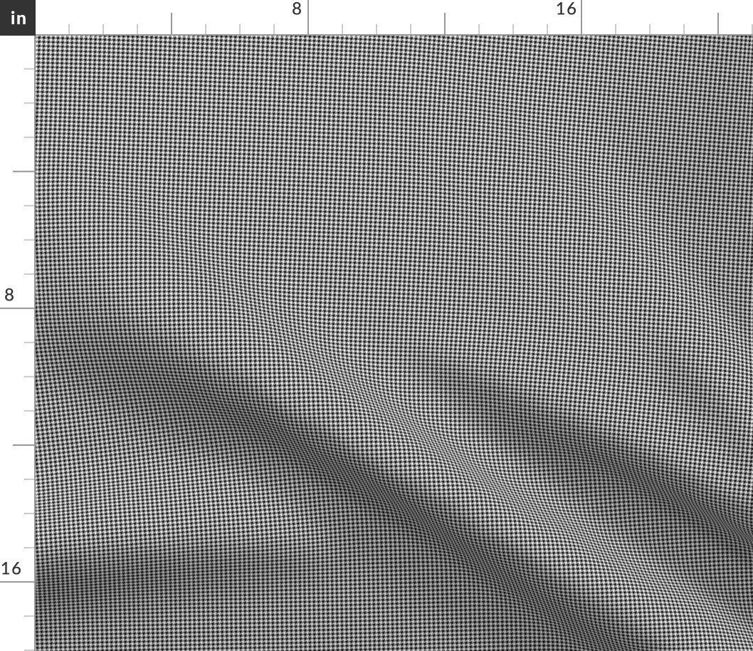 Micro Black and White Houndstooth One Sixth Doll Sized Check Fabric Micro Black and White Houndstooth One Sixth Doll Sized Check Fabric