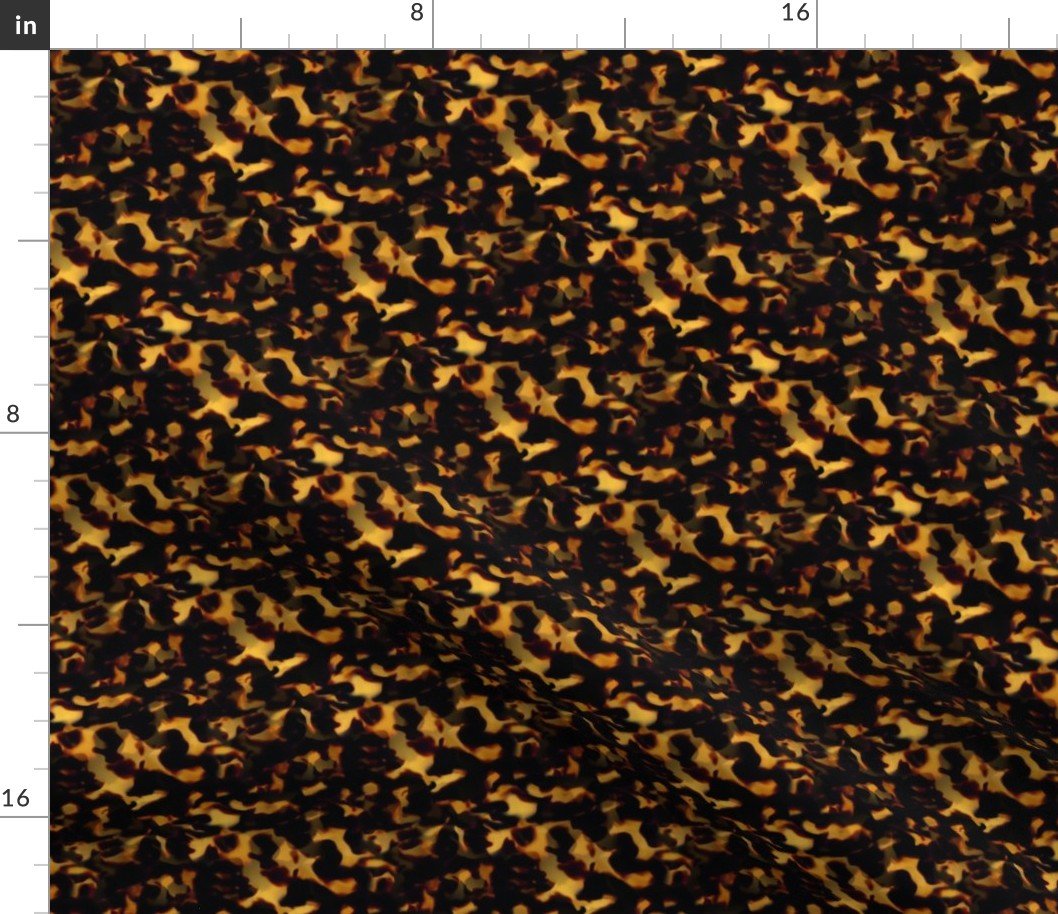 Micro Gold and and Brown Tortoisehell Seamless Repeat Pattern Fabric
