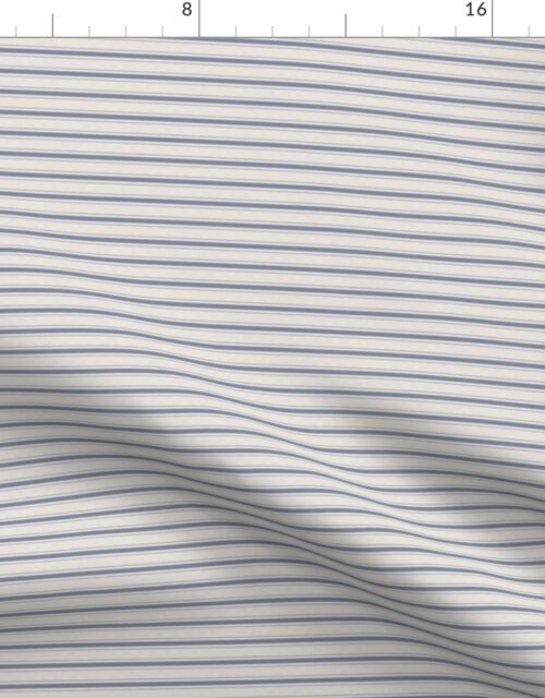 Micro Horizontal Stressed Blue Denim Mattress Ticking Fabric