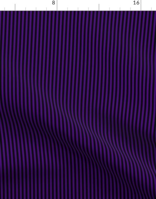 Micro Thin One Sixth Doll Stripes in  Indigo and Black Fabric