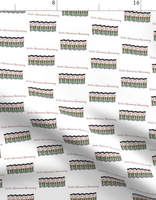 Mini 12 Days of Christmas 12 Drummers Drumming- Fabric