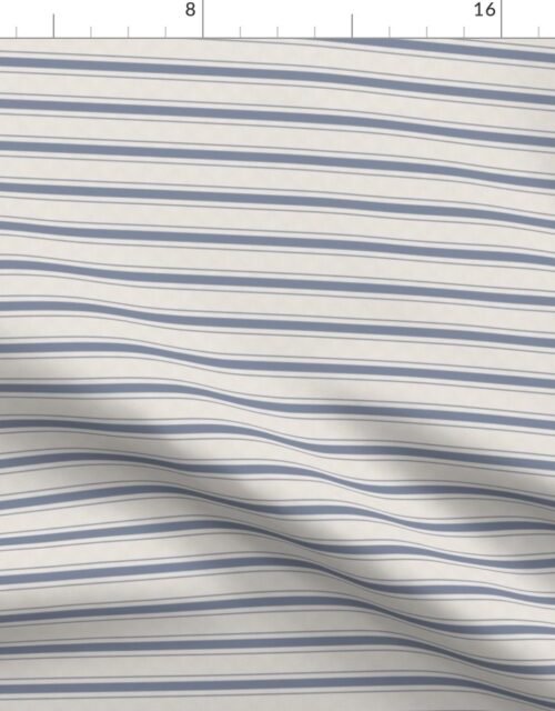 Mini Horizontal Stressed Blue Denim Mattress Ticking Fabric
