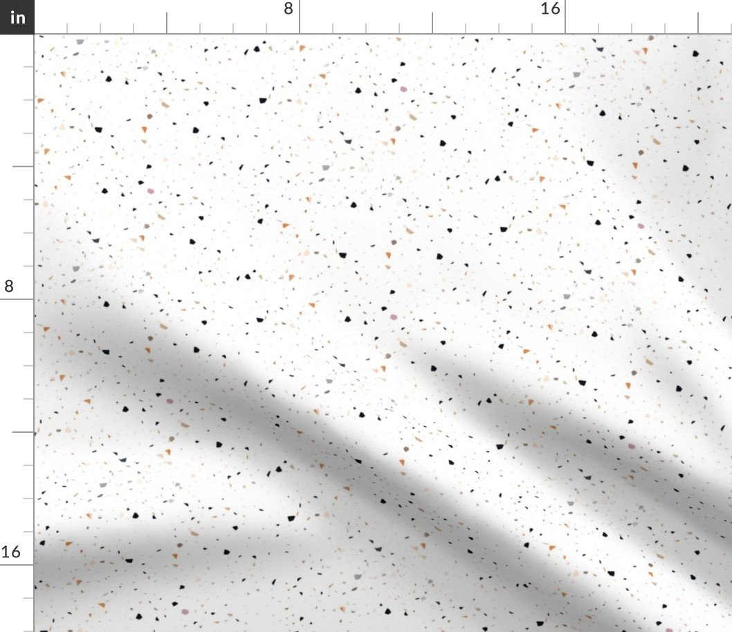 Mixed Colors Speckled Terrazzo Seamless Repeat Fabric